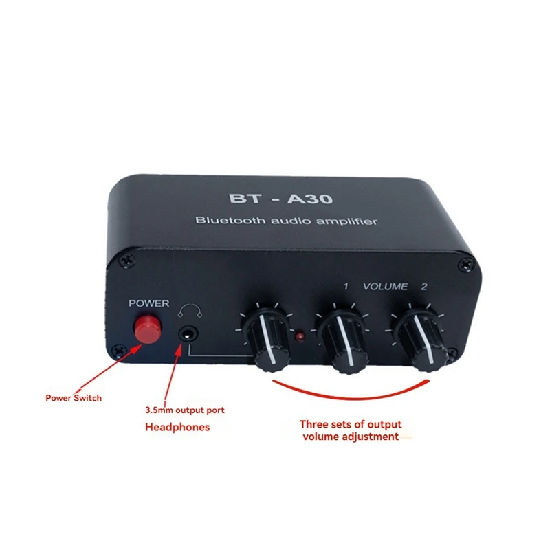 Bluetooth Receiver For TV, Mobile Phone, Headphone High Volume Audio Amplifier, Multi-Channel Speaker Output Distributor