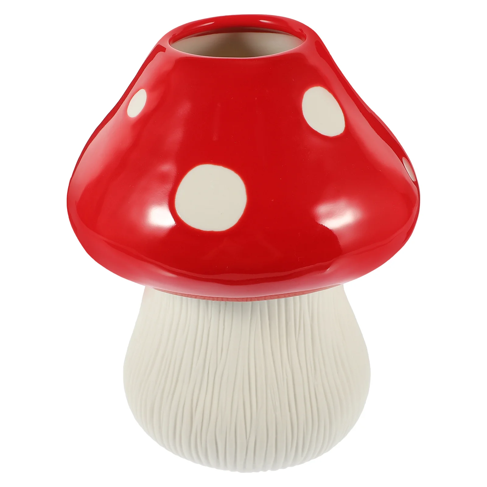 

Mushroom Shape Ceramic Vase Modern Desktop Flower Arrangement Pot Dried Floral Container Small Flower Vase Decor Pen Holder