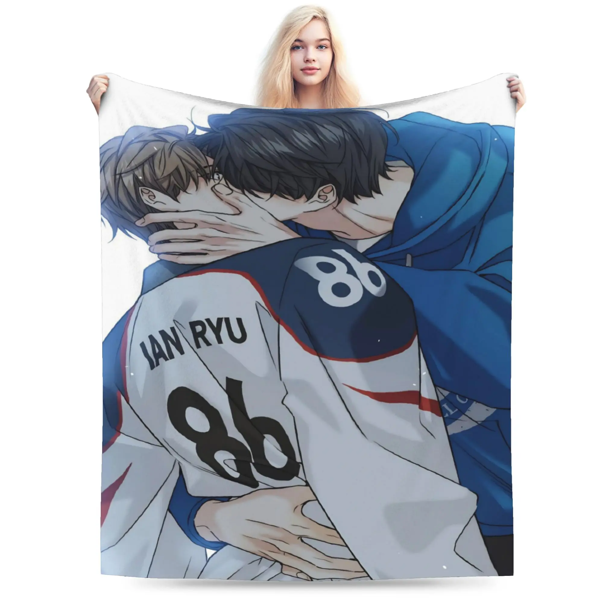 Melting Point BL Throw Blanket for Couch  Fuzzy Soft Plush Blanket 50x60 Inches Multi-size Bedspread for All Seasons