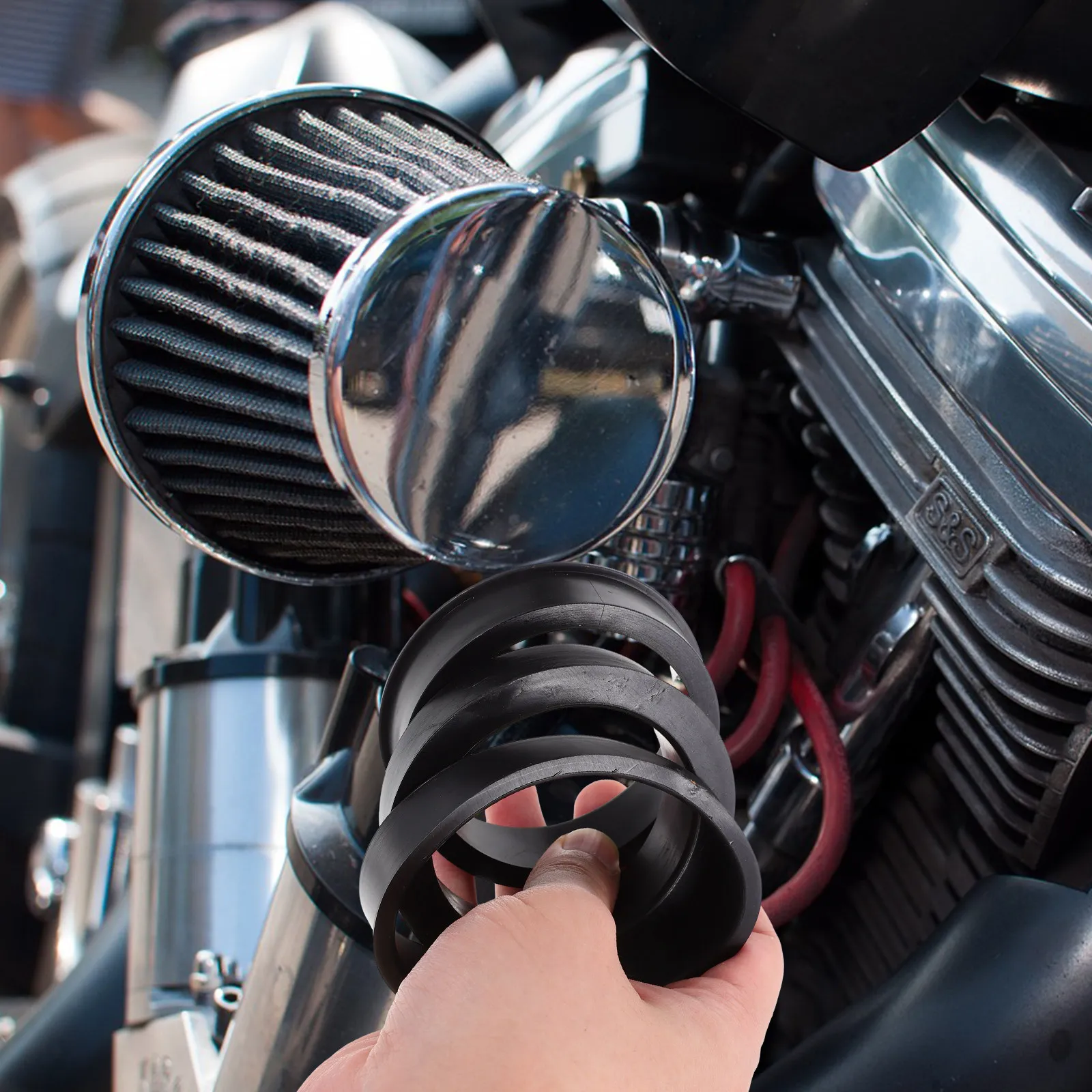 

Комплект из 3 адаптерных колец для автомобиля: резиновые кольца для снижения шума, адаптер для впускного фильтра для улучшения производительности