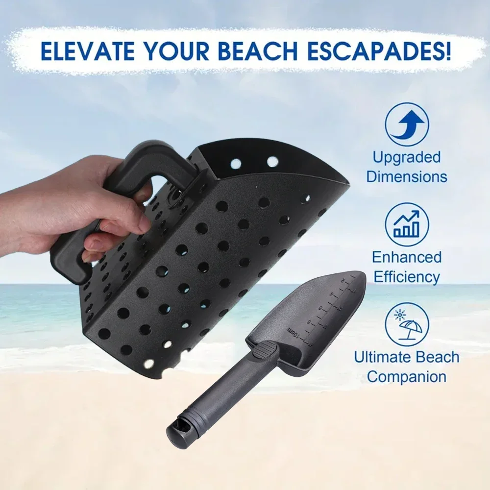 ABS Metal Detector Accessories - Includes Sand Scoop for Metal Detecting, Shovel ，Apply to Underground Treasure Detect