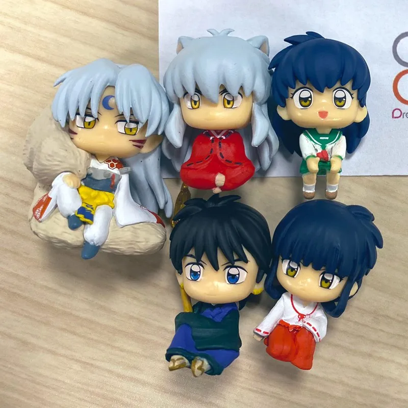 Bandai Inuyasha สายดาต้า, ของเล่นแคปซูลของเล่น Kagome Kikyo Inuyasha Sesshoumaru FIGURE อะนิเมะใหม่เอี่ยมของแท้มีชั้นวางของ