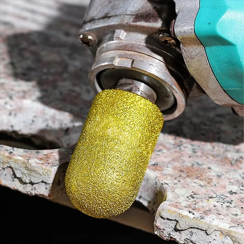 M10 Diamond Brazed Water-Return Grinding Wheel Finger End Mill For Dressing Abrasive Round Tips And Dressing Quartz Stones view 2