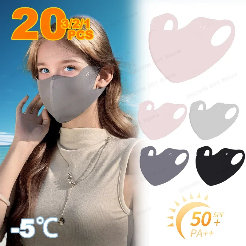 Four Seasons Sunscreen Ice Silk Motorcycle Mask Mask Breathable Washable Hyaluronic Acid 3D Eye Protection Angle UV Protection