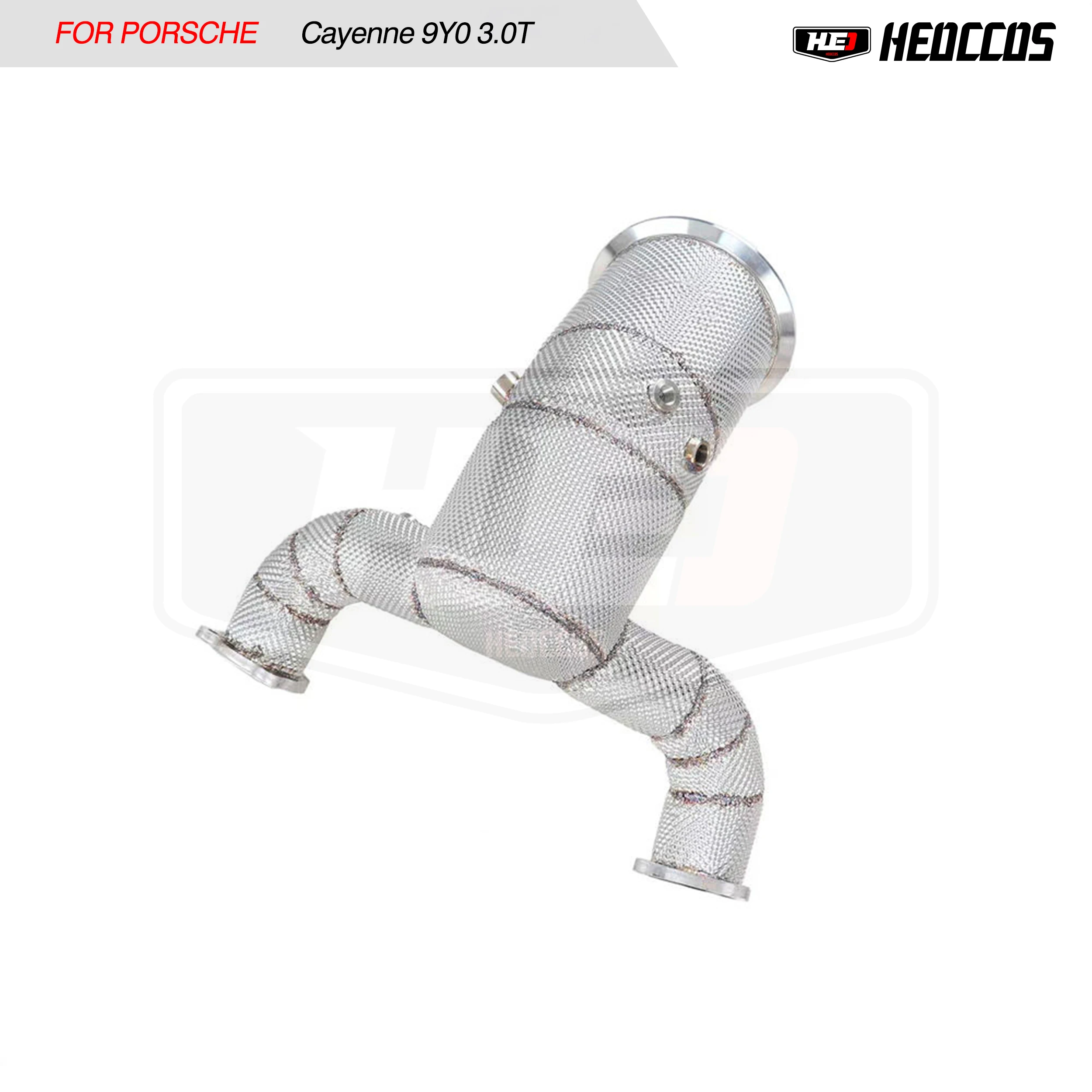 

HEO Exhaust system catted downpipe with heat shield for Porsche Cayenne 9Y0 3.0T