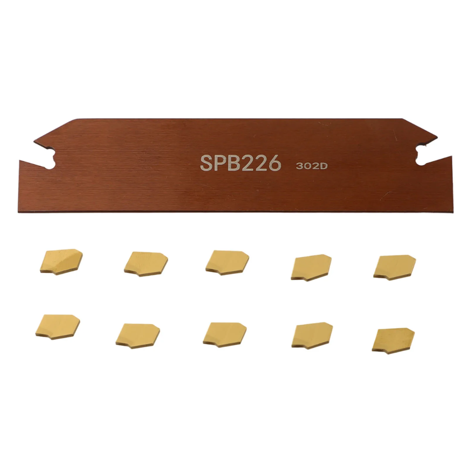 

Complete Set of 10 PCS Carbide Turning Inserts (SP200) plus Reliable Holding Tool (SPB226) for Enhanced Cutting Efficiency