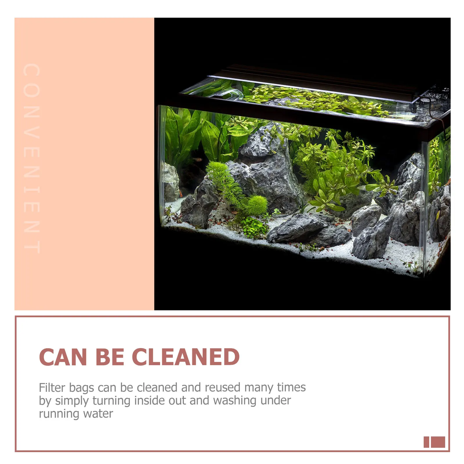 

10 Pcs Filter Bag Aquarium Filtration Filtering Mesh Bags Zipper Fish Tank Nylon