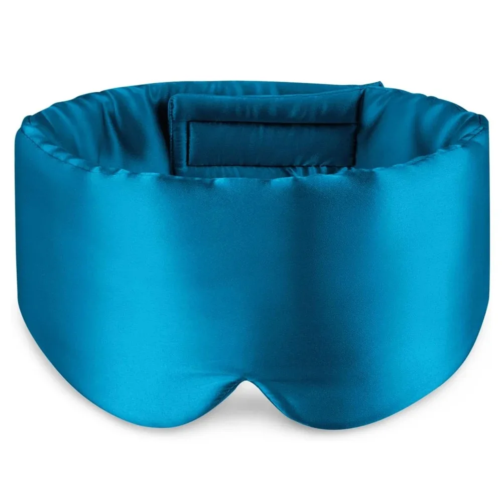 100% Moerbei Zijde Slaapmasker Ooglapje Blokkeren Licht Oogmasker Slaapmasker voor Reizen & Dutje Zacht Gewatteerd Slaapmasker Slaapmasker