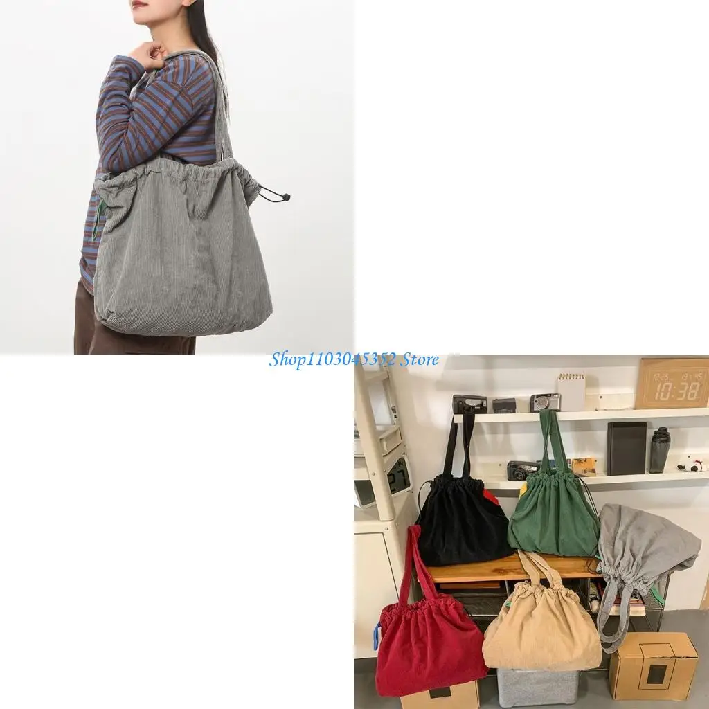 

A3PE модная и практическая сумка для вельветовой плеч для женщин повседневная вершина ручки с достаточным пространством для