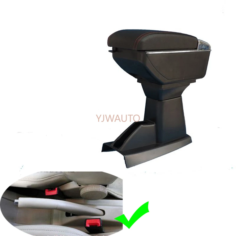 Armrest For Volkswagen VW Santana 2001~2012 Center Console Box Car Arm Rest Ashtray Storage Box with CUP Holder