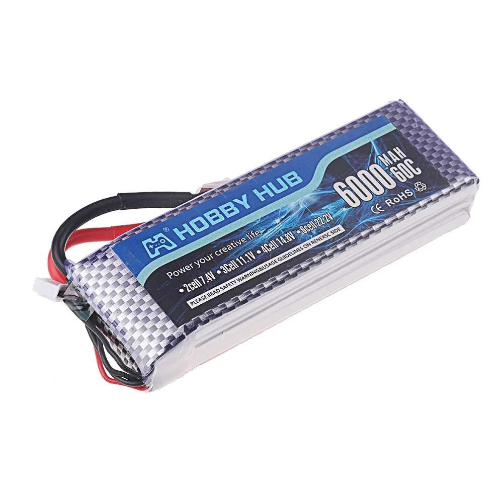 Akumulator LiPo 3s 6000mAh 11.1V 60C do helikoptera RC Quadcopter Samochody Samolot Akumulator 11.1V 3S z wtyczką T JST XT30 XT60