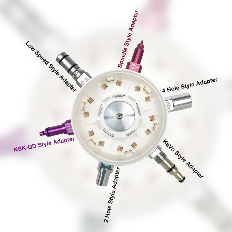 

Портативный электрический омыватель и смазочный аппарат VV Dental Professional для высокоскоростных/низкоскоростных турбин с различными насадками