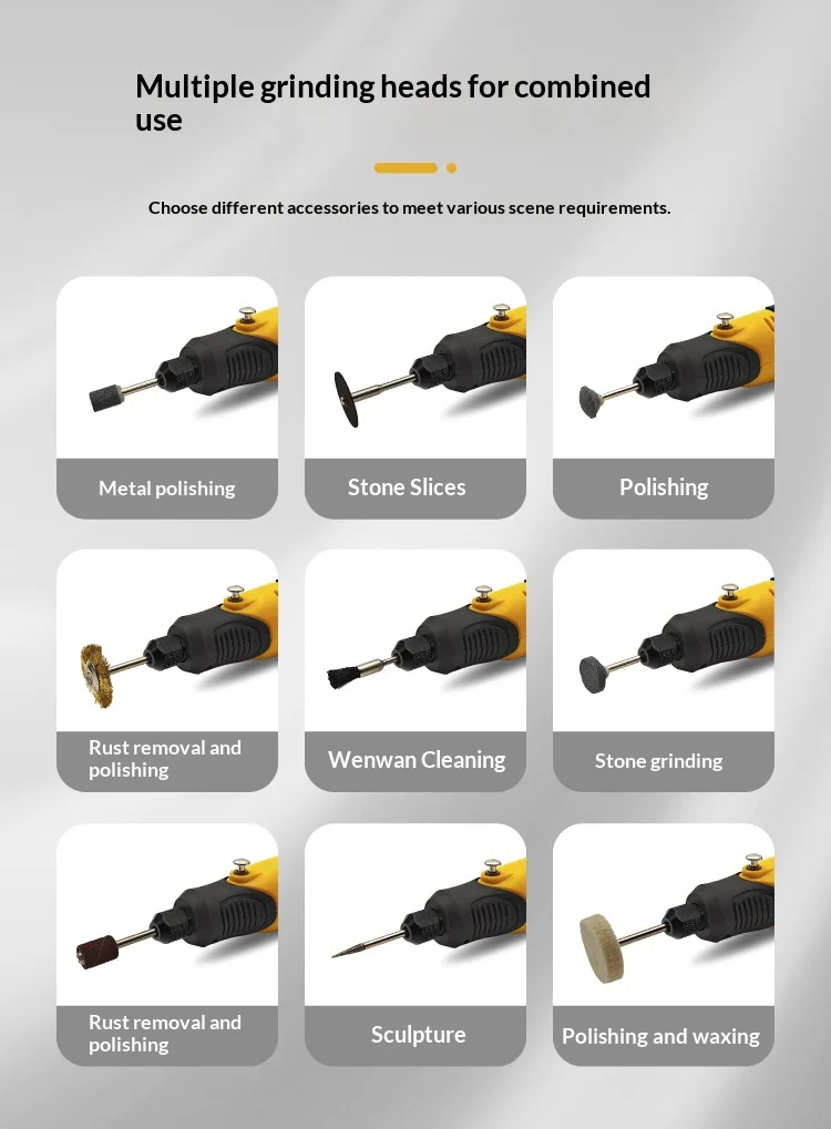 Handheld DIY elektrische slijpmachine met USB-opladen, graveerpen, polijsten, snijden, boren, multifunctionele elektrische pen
