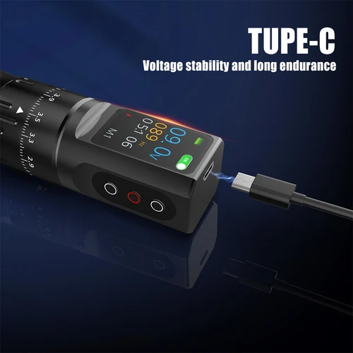 Imagen 2 del producto YILONG-máquina de tatuaje profesional inalámbrica, pluma eléctrica, carrera ajustable, 2,7mm-4,5mm, pistola de tatuaje para arte corporal