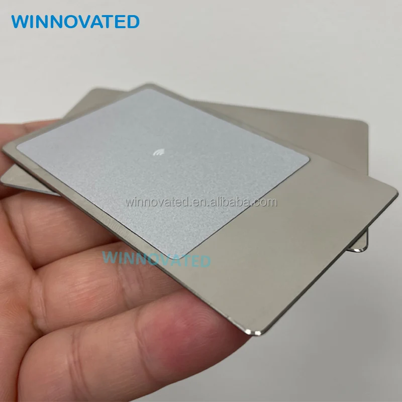 10 0.pieces.Custom.Customizable NFC Sublimation RFID Metal Business Card With Engraving