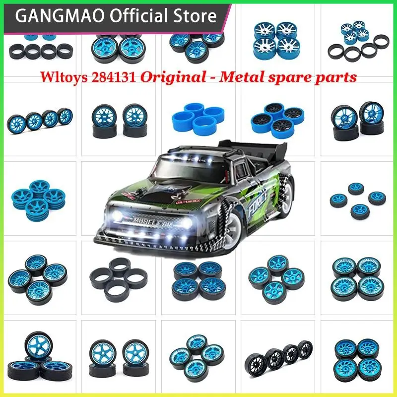 Wltoys Mosquito Car Jing Shang 1/28 284131 K969 K989 RC Car Upgrade Two Wide Two Narrow Outer Diameter 27mm Drift Wheel Tires