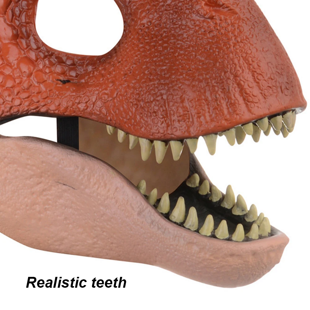 Juguetes de dinosaurio de mandíbula móvil, los mejores regalos, máscara de dinosaurio de Cosplay de Halloween, máscara de dinosaurio Raptor para fiesta, mascarada para niños