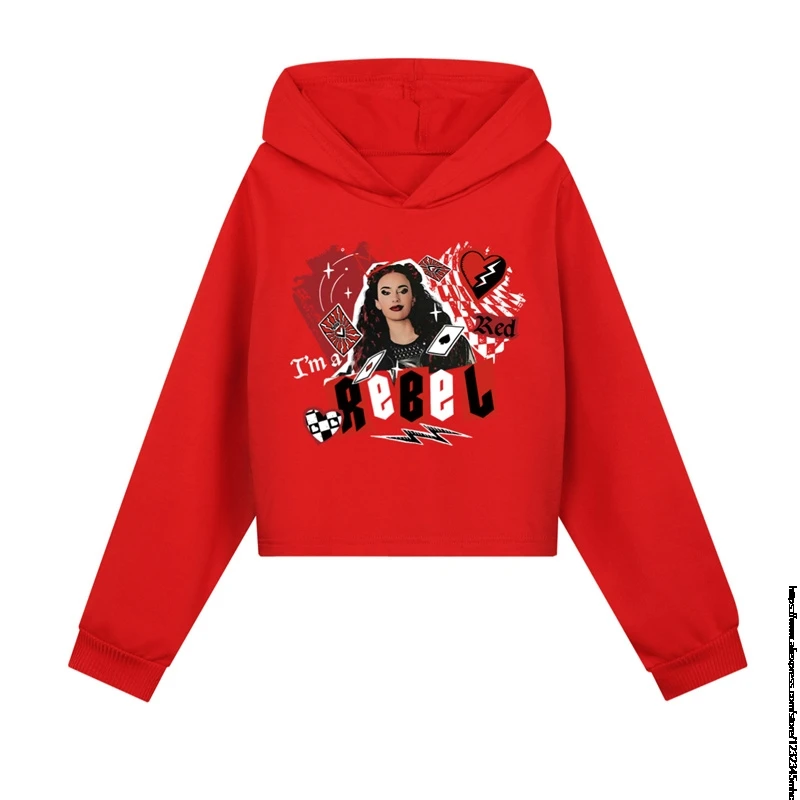 New Descendants 4 Girls Hoodies Sweatshirt Children Long Sleeve Cartoon Printing Cartoon Baby Tshirt Autumn Coats Kids Clothes