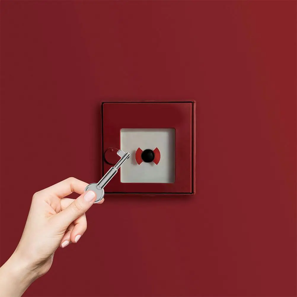 10pcs Sturdy Reset Emergency Stop Button Key For Home And Outdoor Use Alloy Key For Push Button Switch Replacement Emergency Sto