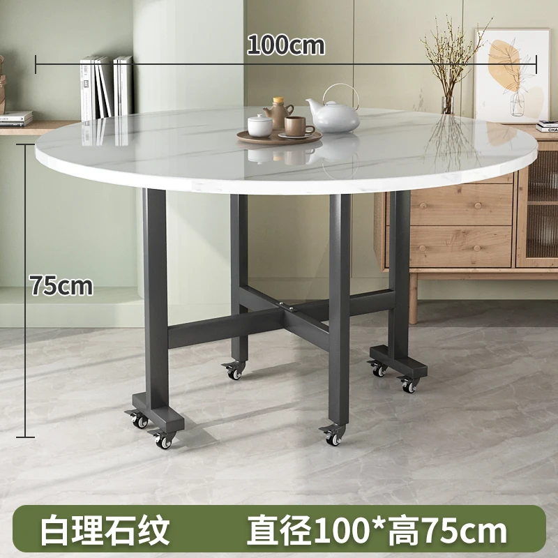 طاولة طعام منزلية قابلة للطي، وغرفة للإيجار، وطاولة طعام صغيرة، ودائرة كبيرة متحركة بسيطة للفندق