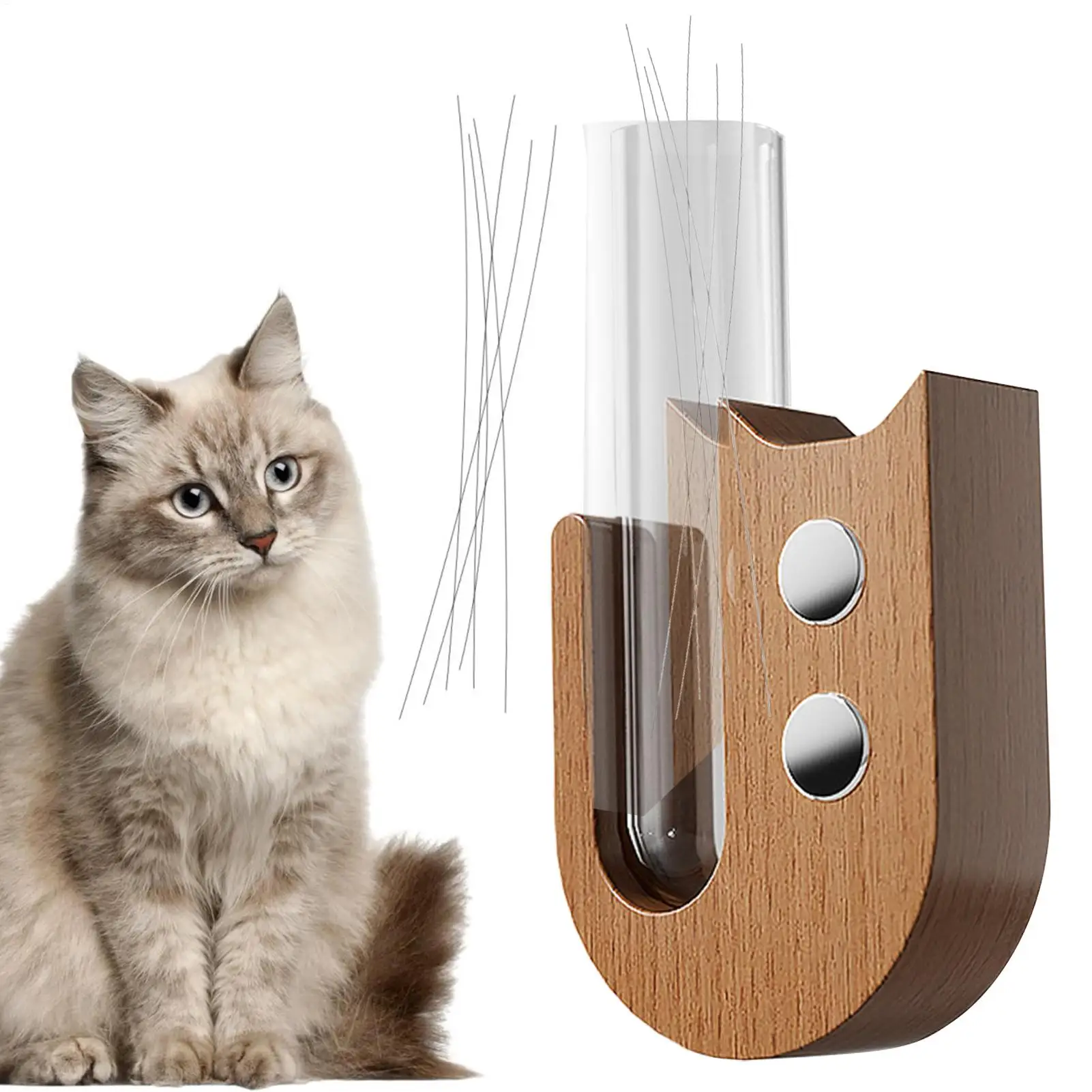 Katzen-Schnurrbart-Vase, Katzen-Schnurrbart, Mini-Vasen/Sammler, Katzen-Schnurrbart-Halter für Katzenliebhaber, Katzen-Schnurrbart-Glas, Heimbüro, Bauernhaus-Dekoration