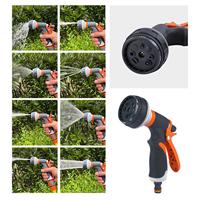 Water Hose Nozzle Spray Nozzles For Garden Hose 8 Adjustable Spray Patterns High Pressure Irrigation Attachment Head For Car