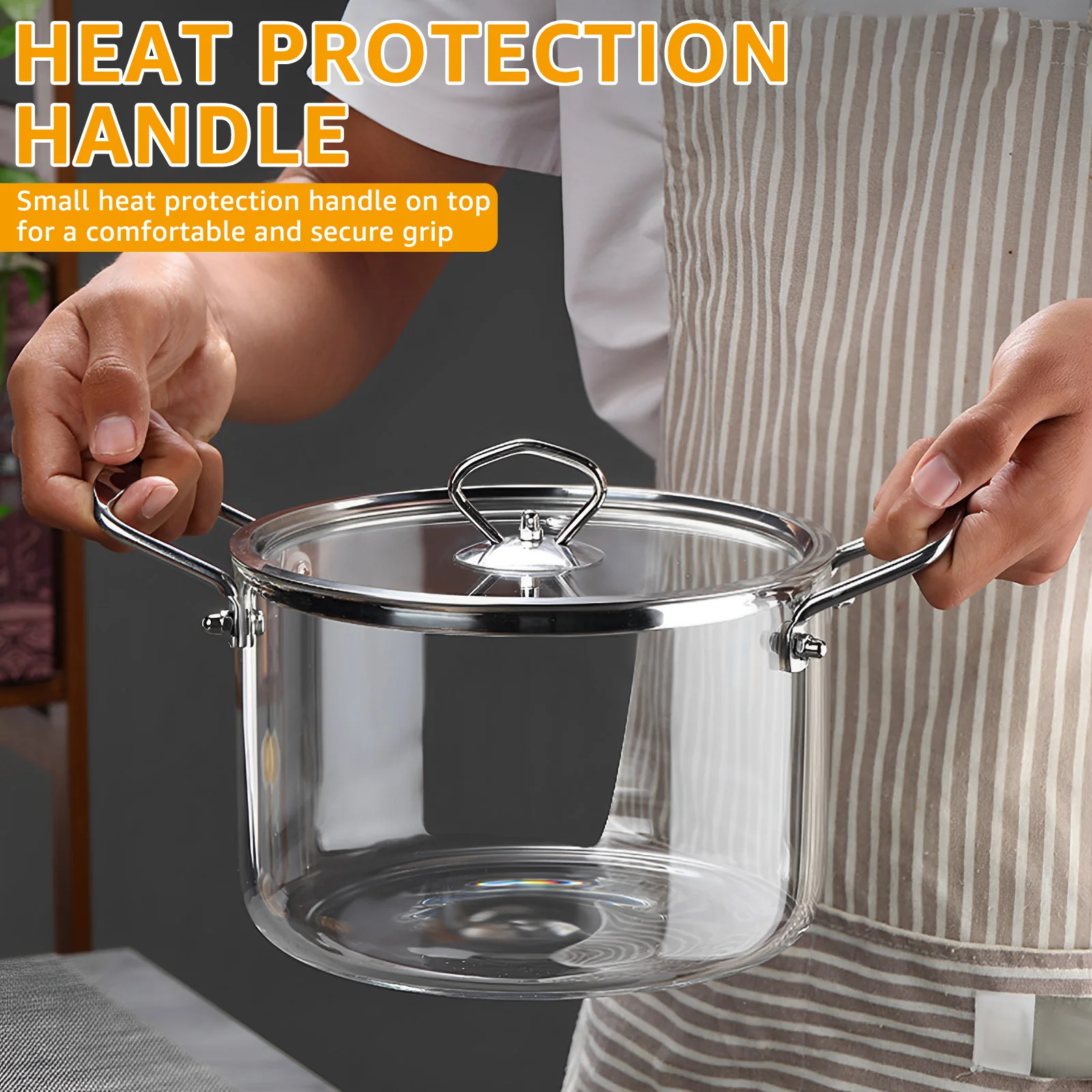 2.5L/3.5L Glass Cooking Pot wi - đánh giá và giá Soup Kettle Warmer