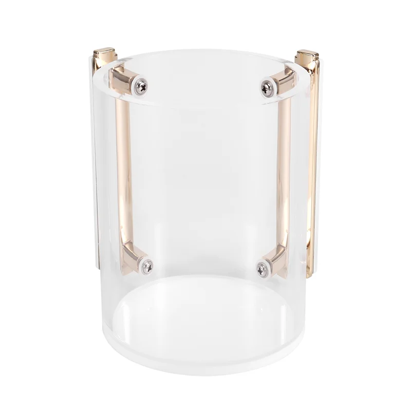 ABRT-Hand Washing Cup With Two Metal Handles Acrylic Round Hand Wash Cup For Jewish Prayer Golden Gold