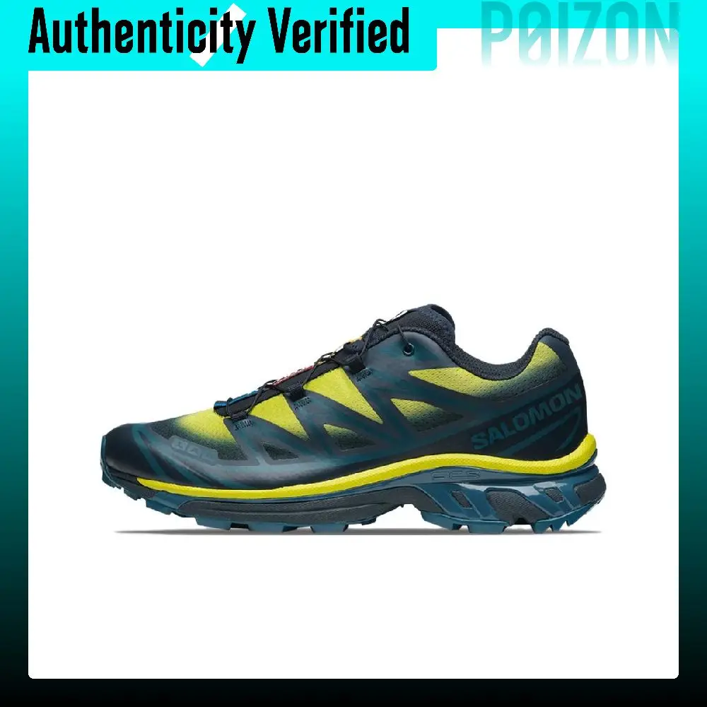 SALOMON XT 6 Comfortable Mesh, Textile Low top Casual Running Shoes Unisex Blue Yellow L47440400