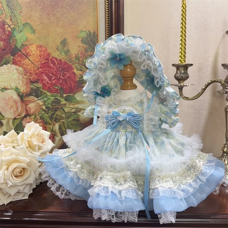 

20cm 40cm 10cm cotton doll clothes “Sky Skirt” 50-55cm reborn doll clothes violet doll dress free shipping