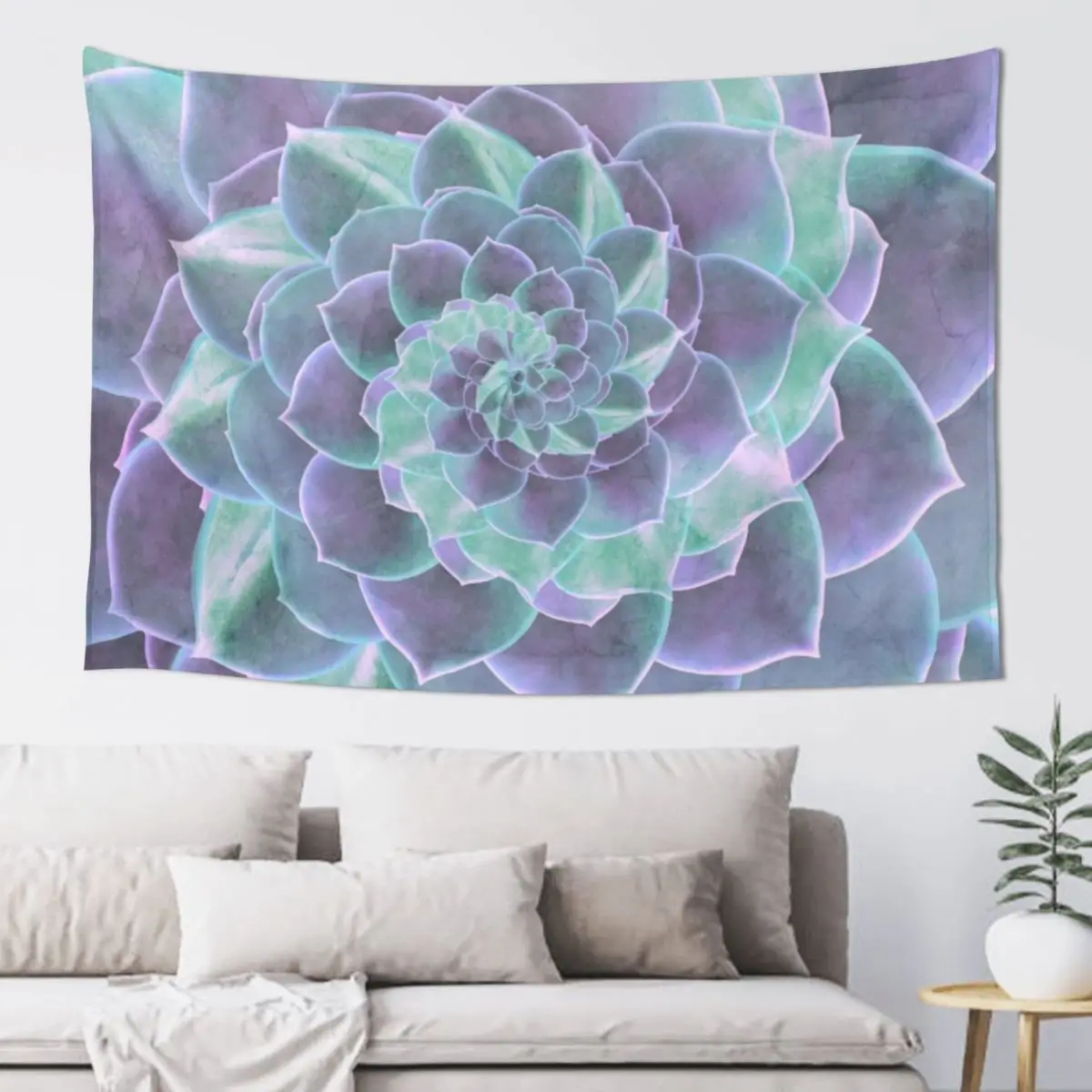 Succulent Rhapsody Tapestry Wall Coverings Decoration Home Tapestry