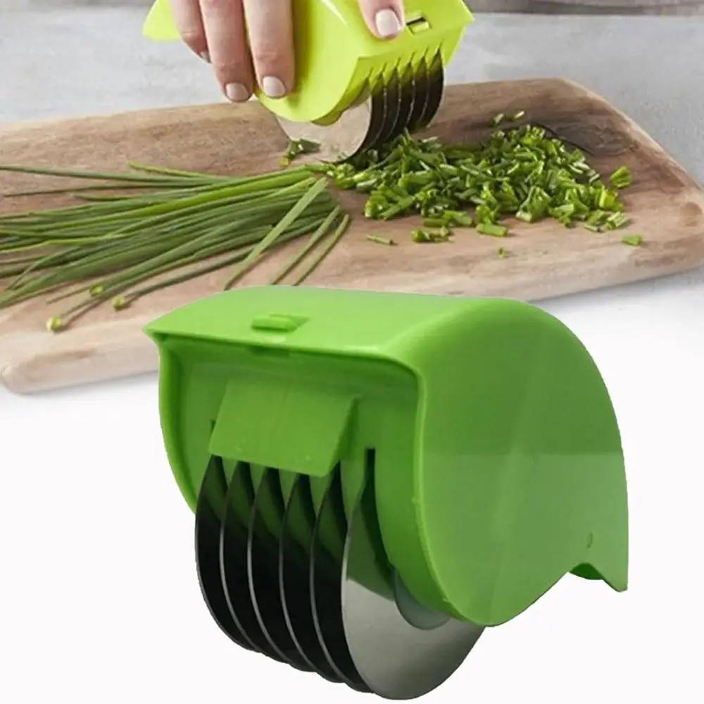 Multifunctional Parsley Chopper Roller Comfortable Handle Stainless Steel Manual Pressed Chopper Vegetable Home Kitchen Tools