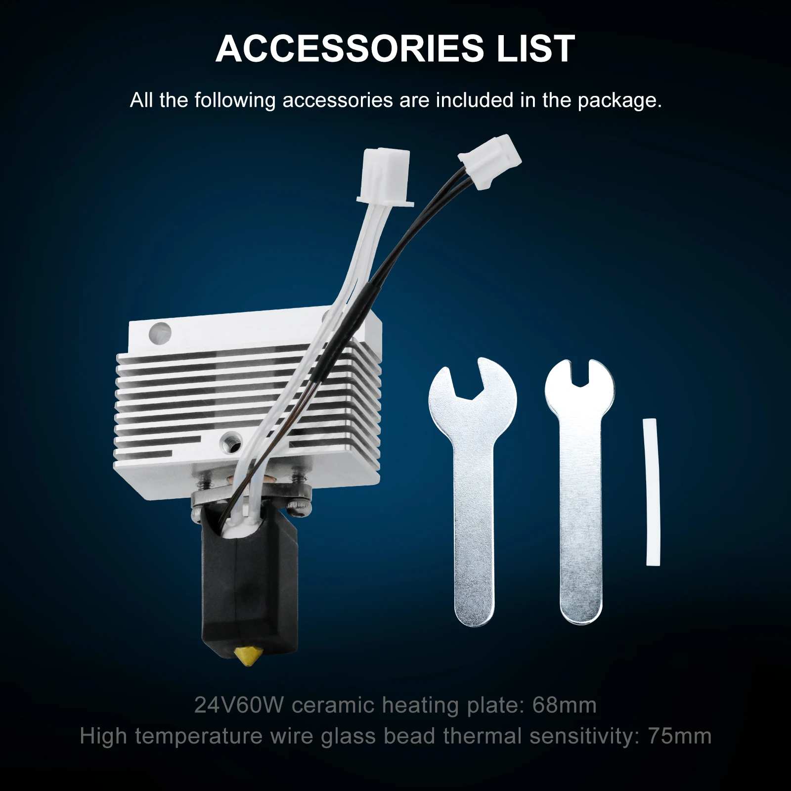 Für ELEGOO Neptune 4 Pro Hotend Kit Verbesserte High Speed Messing Düse Hot End Kit Für Neptune 4 3D Drucker Ersatzteile – Detail 8
