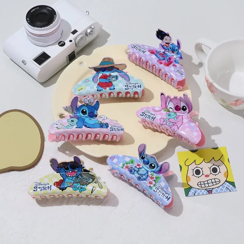 Clip de garra de acrílico de puntada de dibujos animados de Disney Kawaii, horquilla Linda para niña, accesorios de disfraz de fiesta de Cosplay, sombreros de tarjeta de pelo versátil