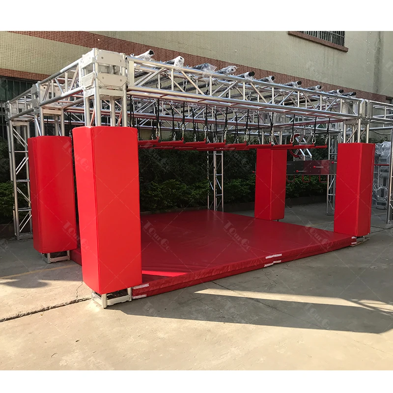 Parque infantil ao ar livre, curso de obstáculo de guerreiro ninja, crianças e adultos, academia interna, equipamento de treinamento de guerreiro ninja, BARES DE TRAPEZE