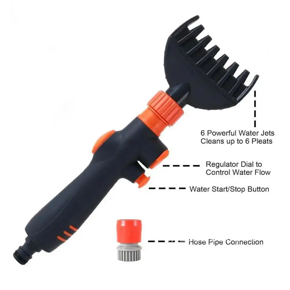 Swimming Pool Cartridge Filter Cleaner with Handle One-key Filter Cleaning Water Attachment Hot Start Tub Tool SPA Hose