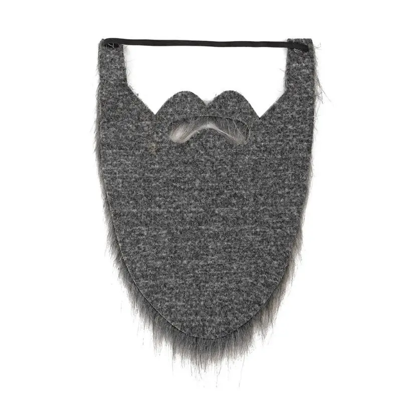 

652F Fake Beards Costume Beard Old Man Mustache Costume Halloween Funny Beard Hair Accessories for Cosplay Party