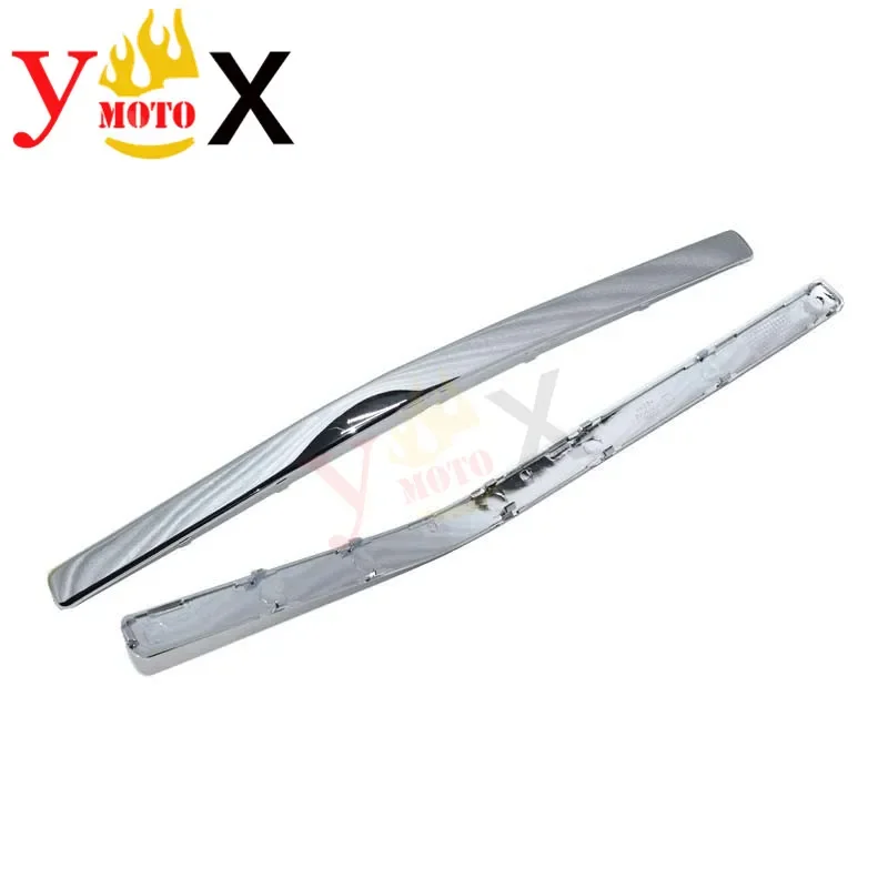 GL 1800 Side Box Trim Connecting Fairing Bow Shaped Chrome Strake Accent Decal Decoration For Honda Goldwing GL1800 2001-2011