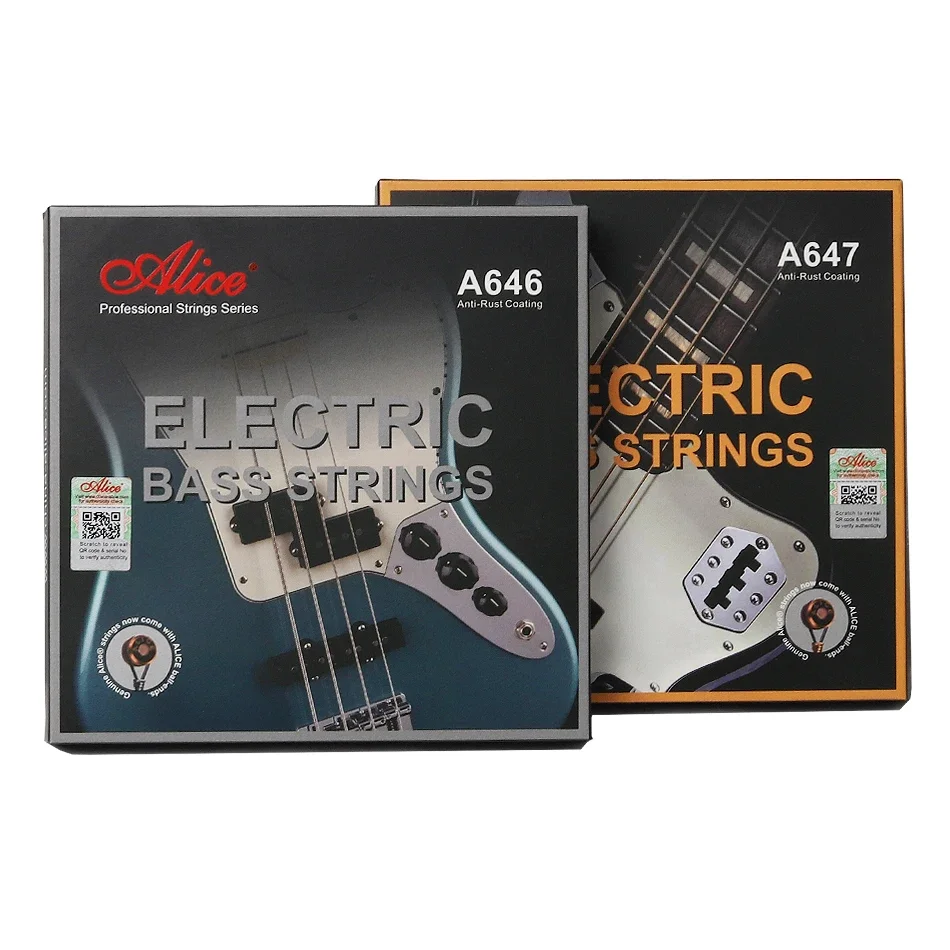 Alice A646 A647  Electric Bass Strings set 4 strings Hexagonal Core Anti-Rust Coating