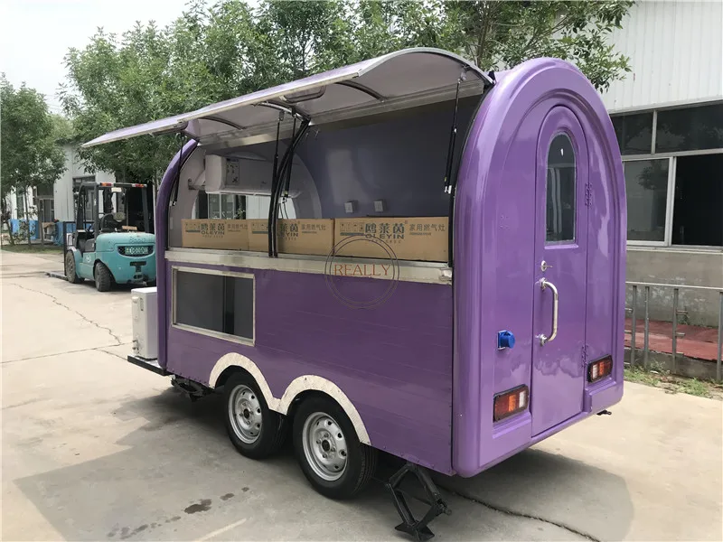 American Standard Food Trailer Bus Food Truck Customized Kitchen Equipments Food Cart Ice Cream Kiosk