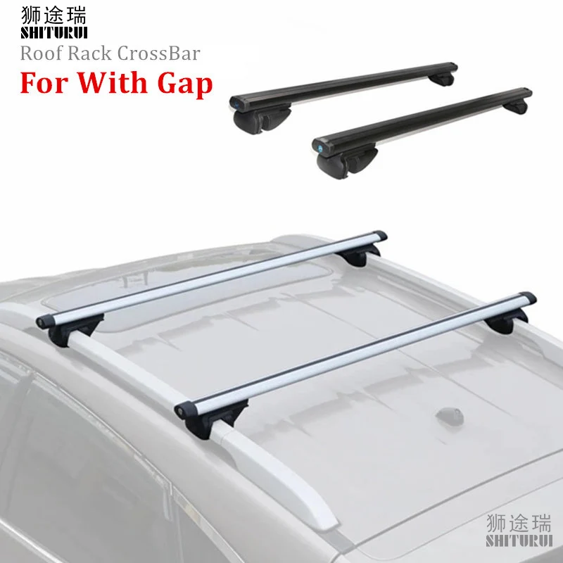 SHITURUI 2PCS 120 Or 135CM Universal Fits Car With Original Roof Rack SUV Roof Rack Crossbars For Kayak Cargoline Snowboarding