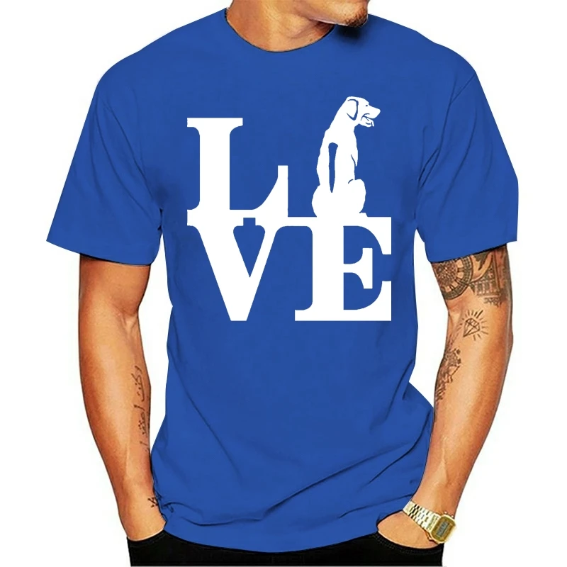 2020 Fashion Hot sale 100% cotton Love Rhodesian Ridgeback Tee Shirt park Tee shirt