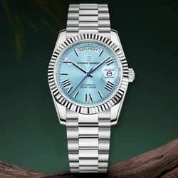PAGANI DESIGN DD36 Double calendar 36MM mechanical automatic men watch Haiou ST16 sapphire luxury waterproof relogio masculino