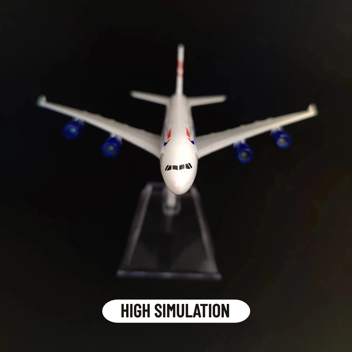 1:400 Metal Aircraft Model Replica, British Airways A380 Airplane Scale Miniature Art Decoration Diecast Aviation Toy Gift