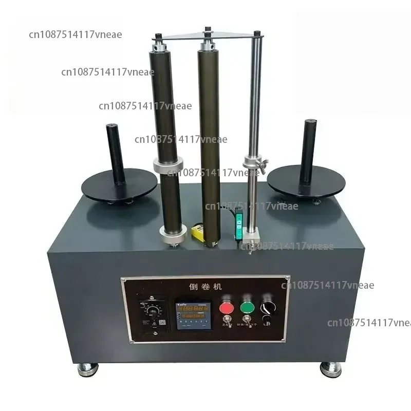 400mm Diameter Disc Label Counter Rewinder with Length Counting Reel to Reel Label Paper Rewinder Roll to Roll Rewinding