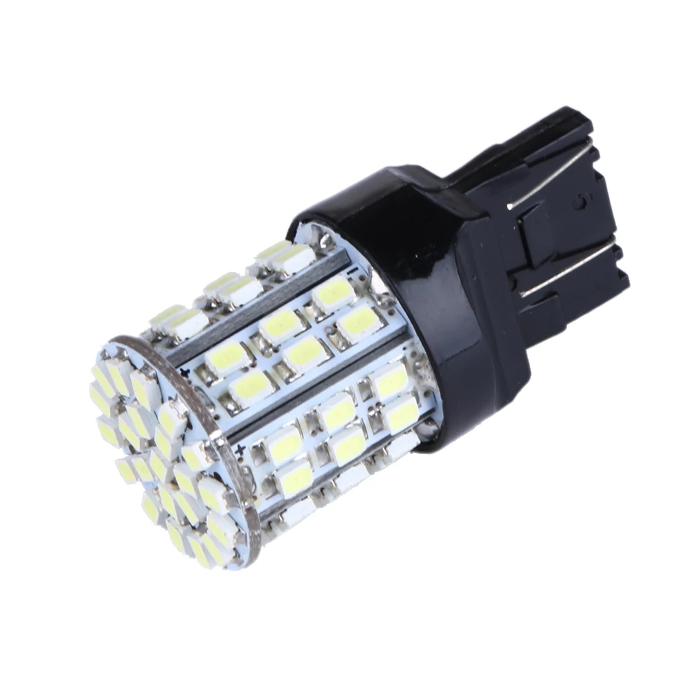 

2pcs T20 W21W 7443 7440 LED 64-SMD 1206 LED for Car Bulbs 12V Brake Signal Lamp Brake Reverse Parking Light 64-SMD White