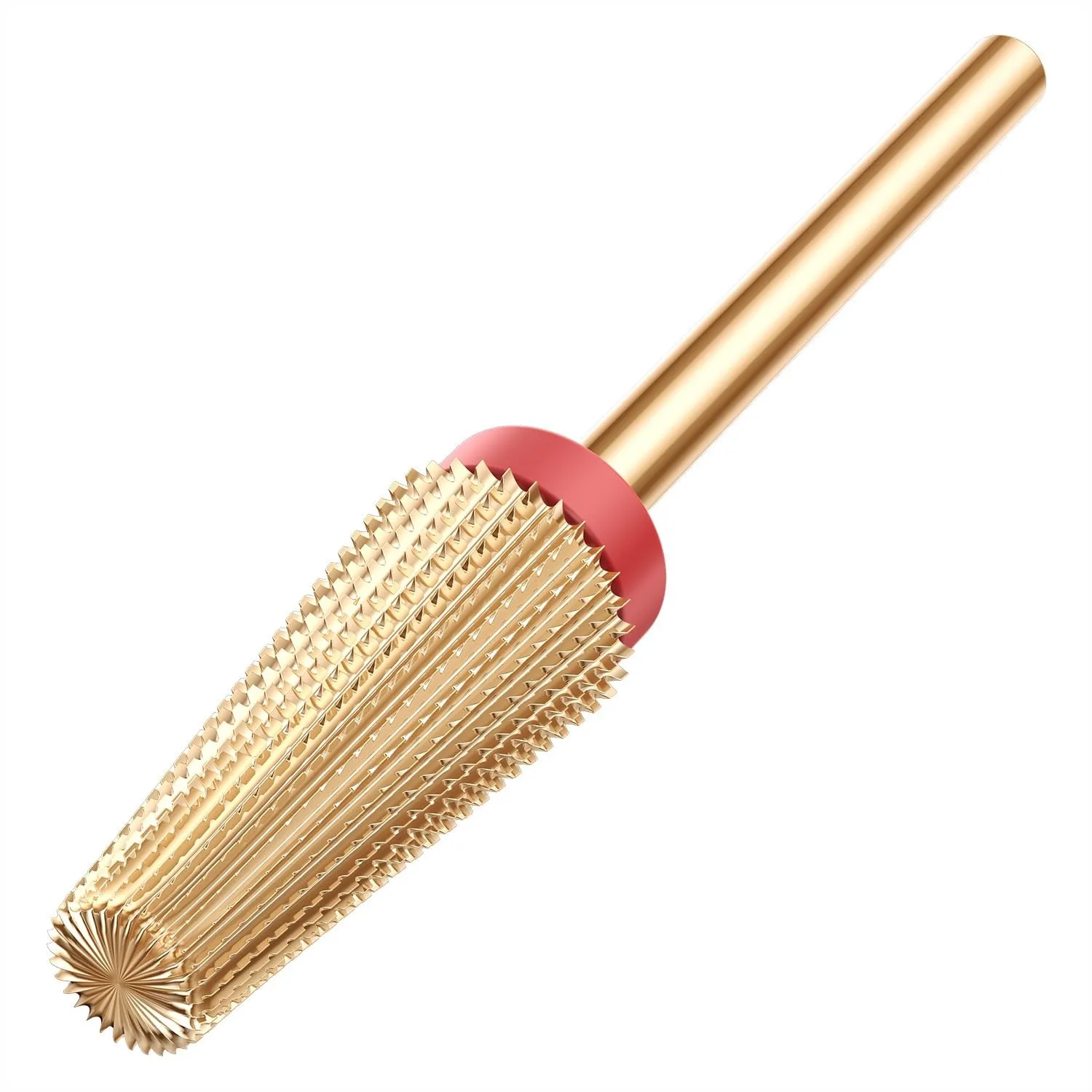 

5-in-1 Nail Drill Bit, Tungsten Carbide E File Bit, Two-Way Rotation for Left/Right Hand Use, Fine Grit for Cuticle Removal