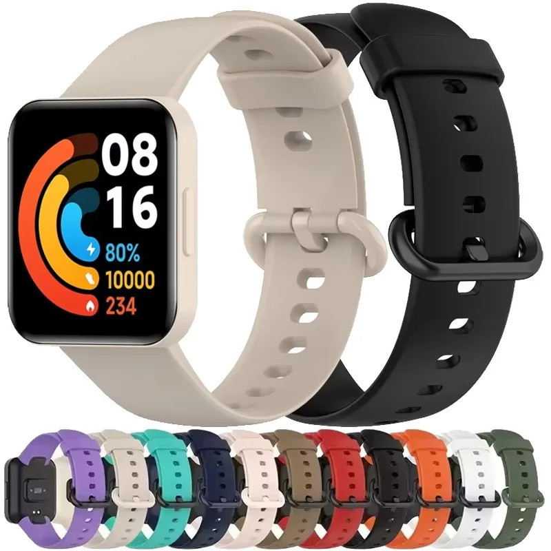 Оригинальный силиконовый ремешок для умных часов Xiaomi Watch 2 Lite, удобный браслет Redmi Watch 2 Lite, аксессуары для браслета Correa