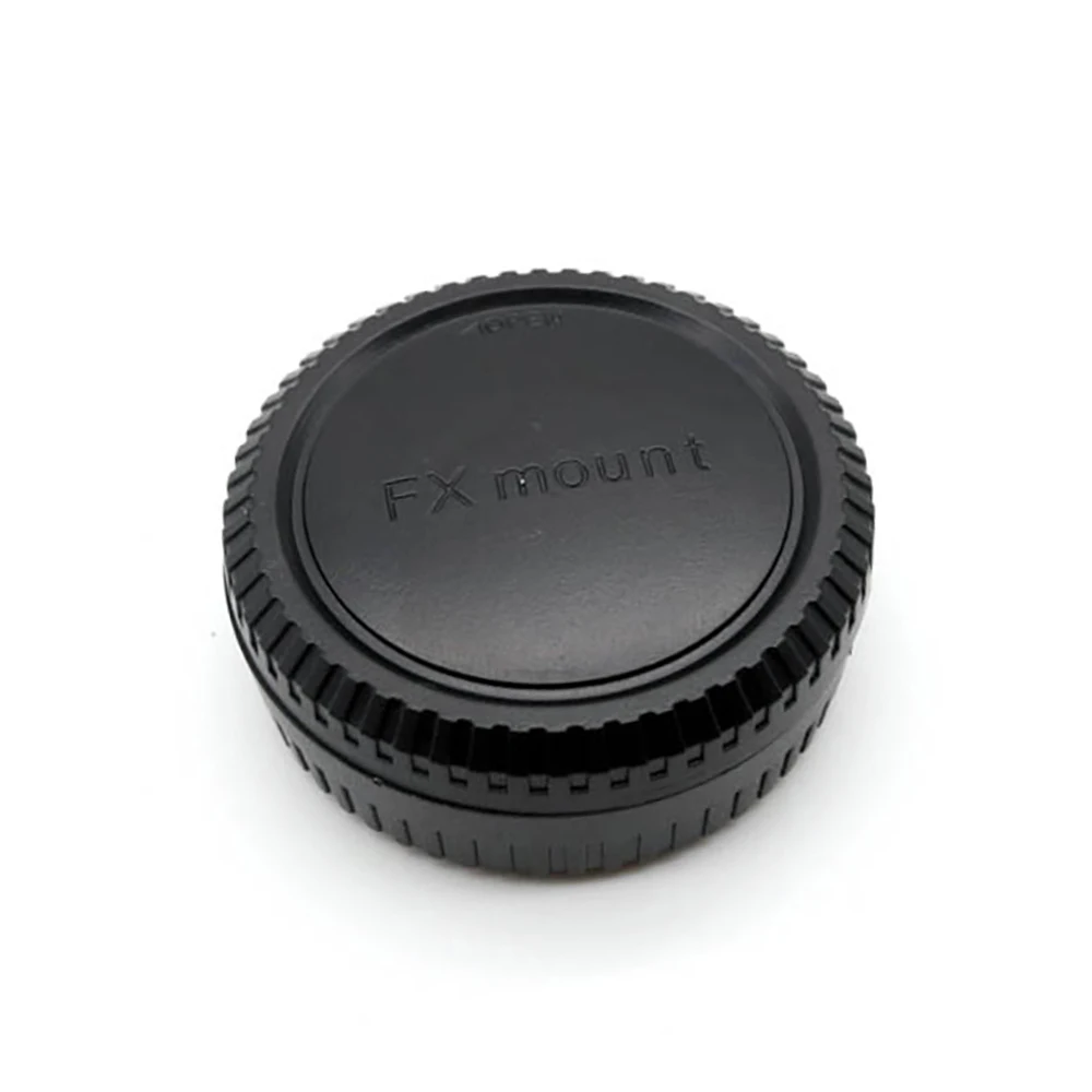 Achterste Lensdop En Voorkant Body Cap Cover Voor Fuji Fujifilm Fx-Mount Camera Anti-Stof Bescherming Plastic Zwart