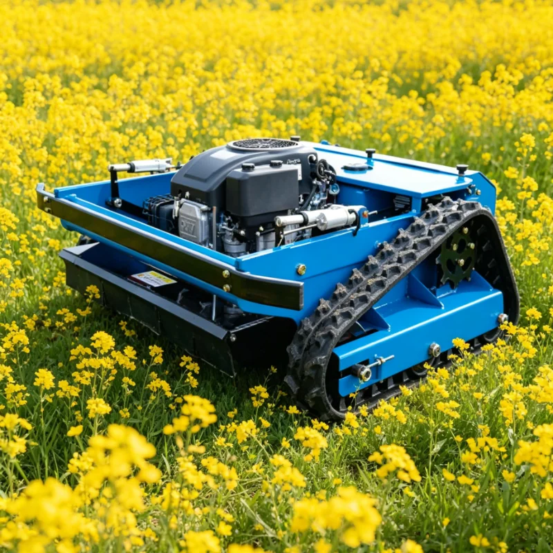 Customized Smart Remote Control Lawn Mower Robotic Crawler Grass Cutter Slope Mowing for Garden Lawn Care
